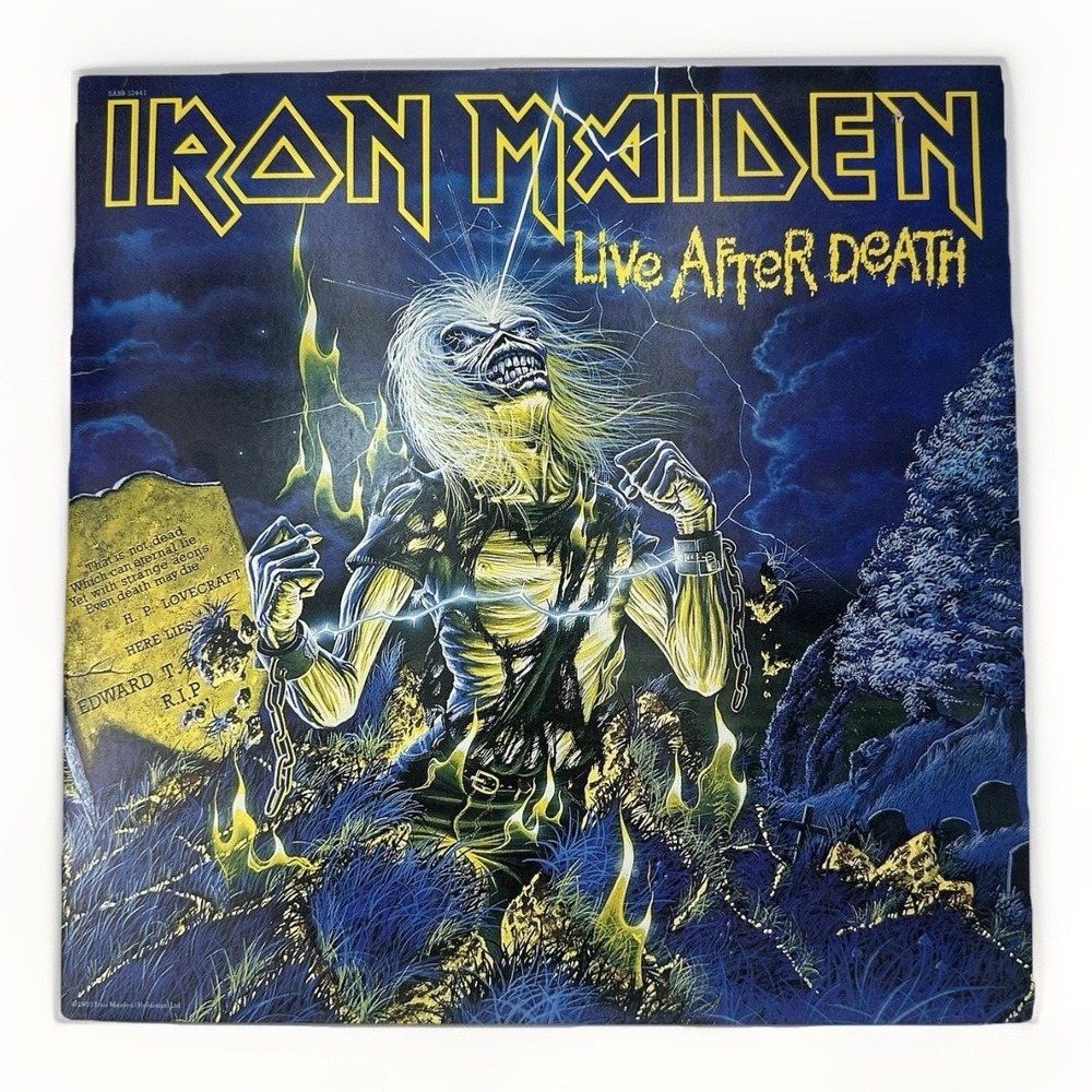Iron Maiden Live After Death Vinyl 1985 Double LP SABB-12441 Gatefold w/ Booklet